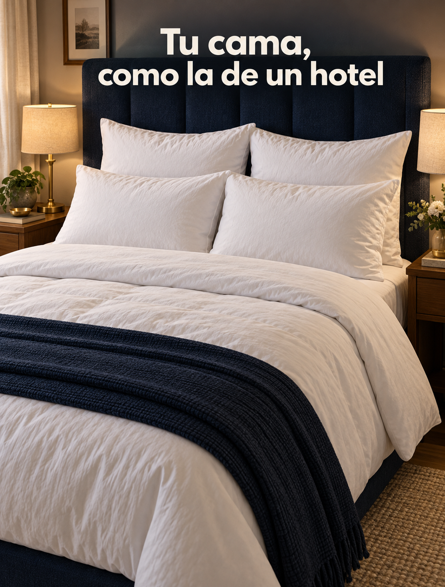 Cuatro almohadas: la cama completa, no un parche